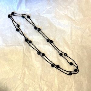 Long beaded necklace